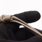 Fendi Clutch Selleria with Hand Strap Gray Leather Flat Pouch — view 8