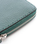 Fendi Round Length Wallet Selleria Green Leather — view 8