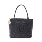 Chanel Tote Bag Reissue Black Caviar Leather