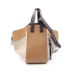 Loewe Hammock Small 2-Way Beige Brown Leather Shoulder Bag