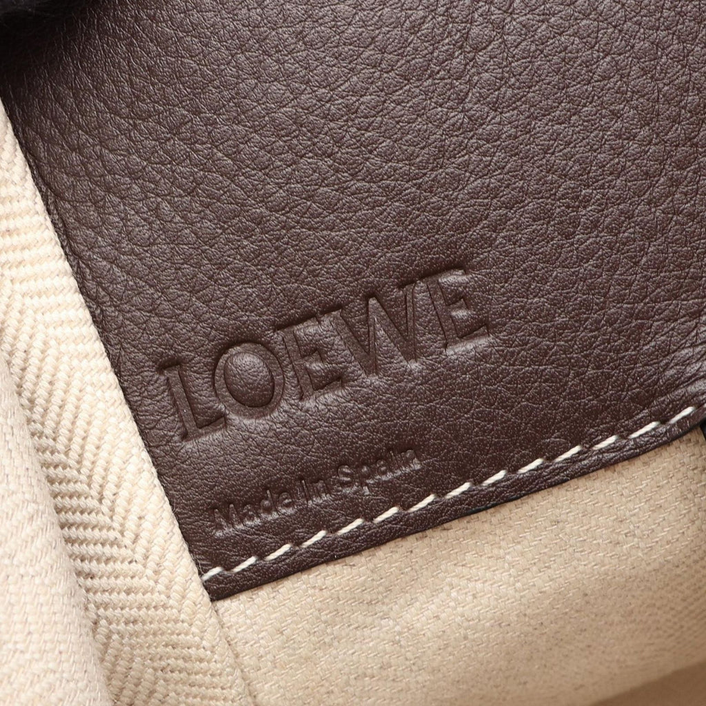 Loewe Hammock Small 2-Way Beige Brown Leather Shoulder Bag — view 4