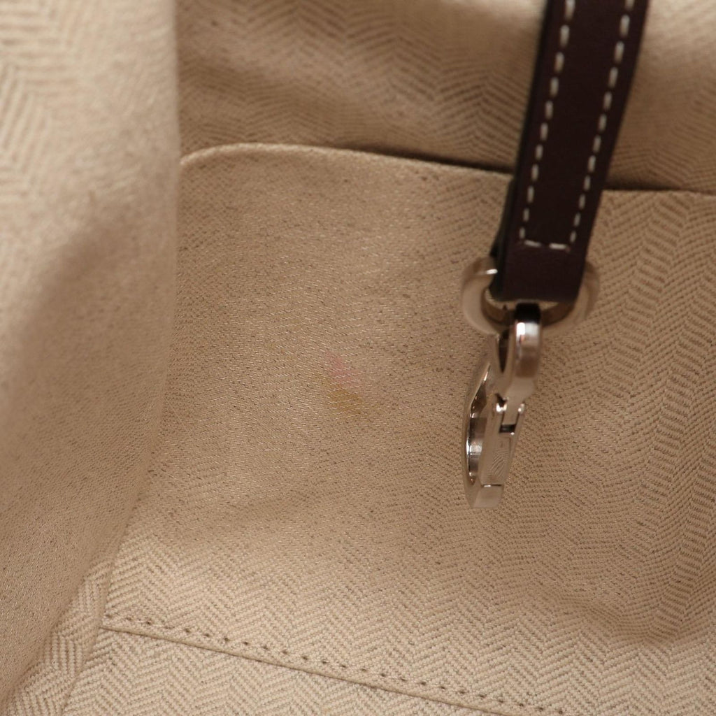 Loewe Hammock Small 2-Way Beige Brown Leather Shoulder Bag — view 5