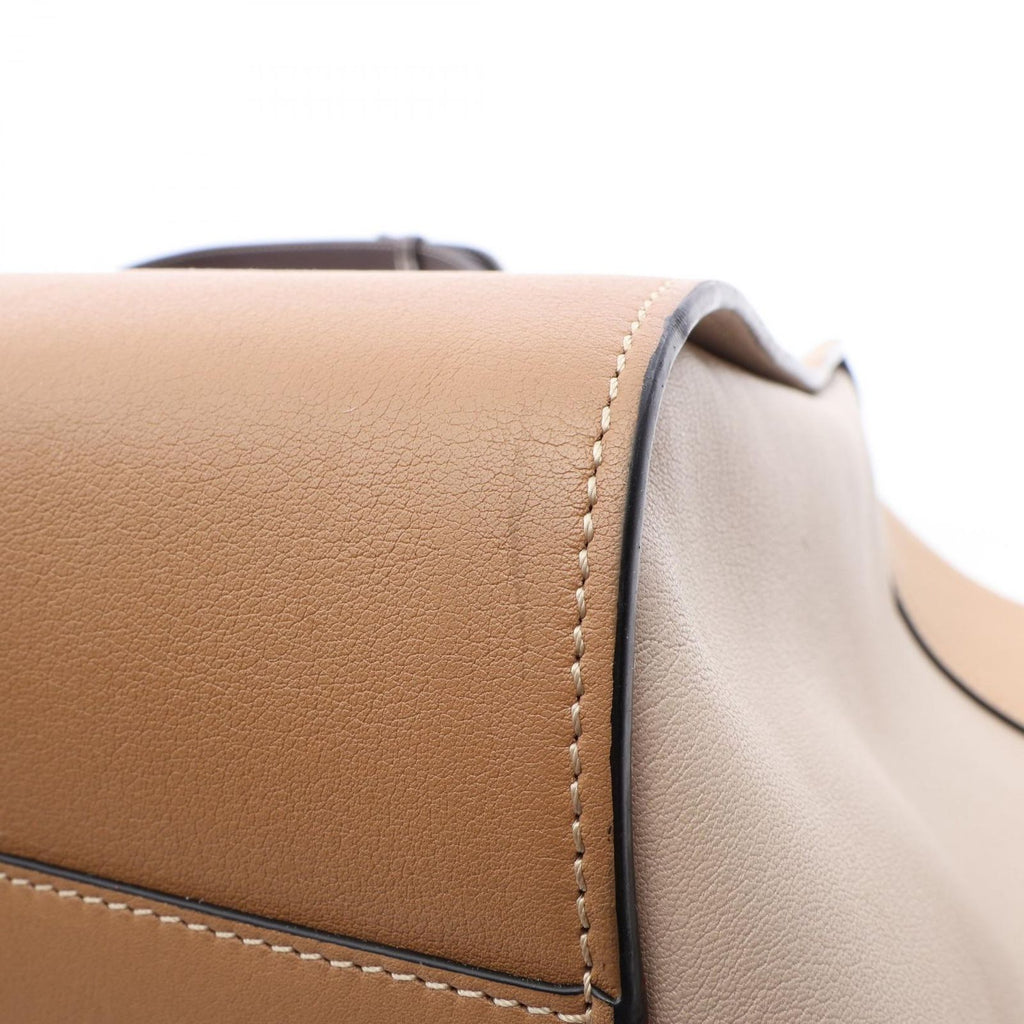 Loewe Hammock Small 2-Way Beige Brown Leather Shoulder Bag — view 8