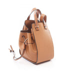 Loewe Handbag Hammock Drawstring Bag Mini 2-Way Brown Leather — view 2