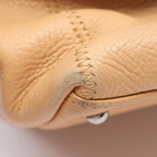 Chanel Choco Bar Beige Caviar Leather Handbag — view 6