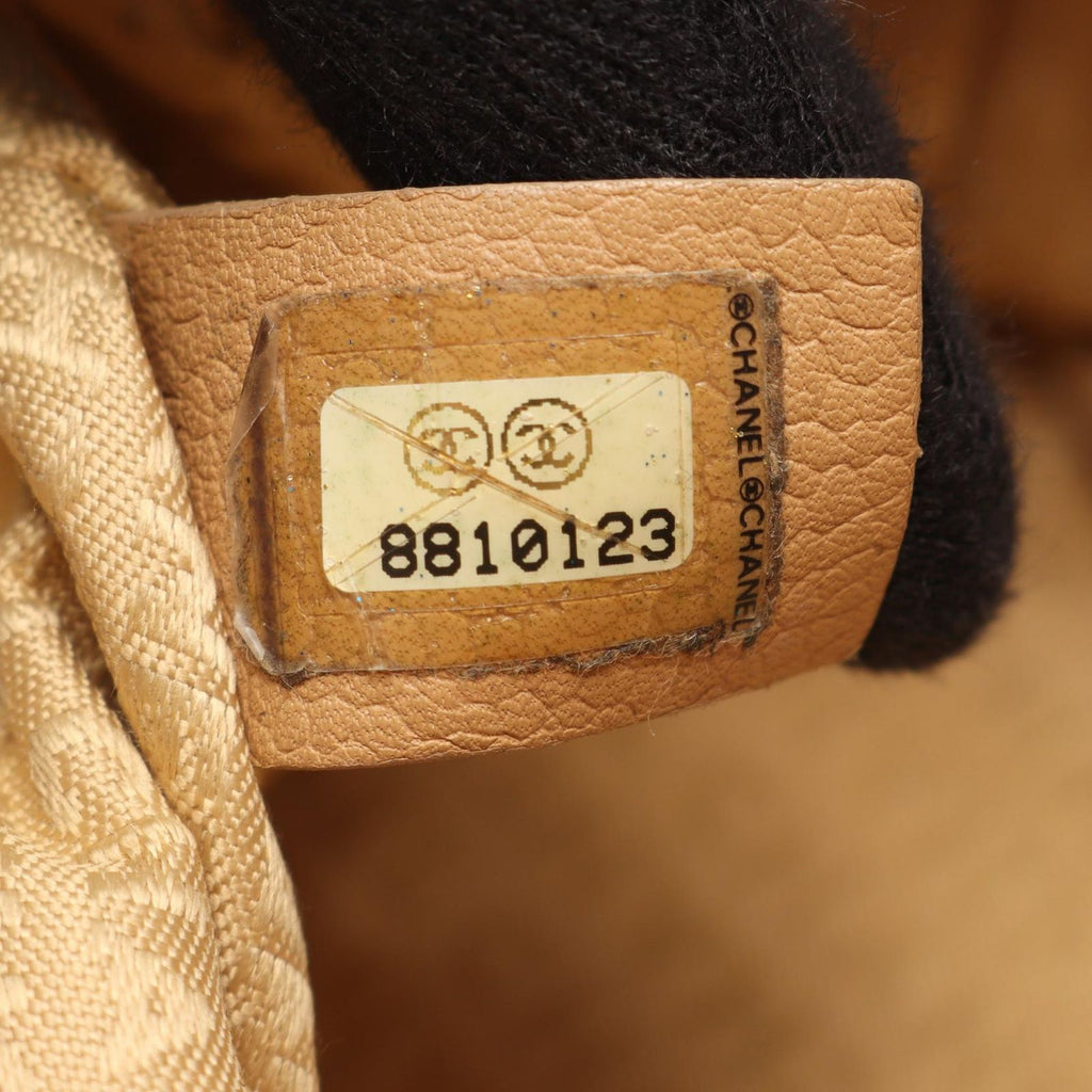 Chanel Choco Bar Beige Caviar Leather Handbag — view 5
