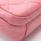 Chanel Shoulder Bag Quilted 2-Way Pink Leather Chain — view 6
