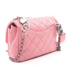 Chanel Shoulder Bag Quilted 2-Way Pink Leather Chain — view 2