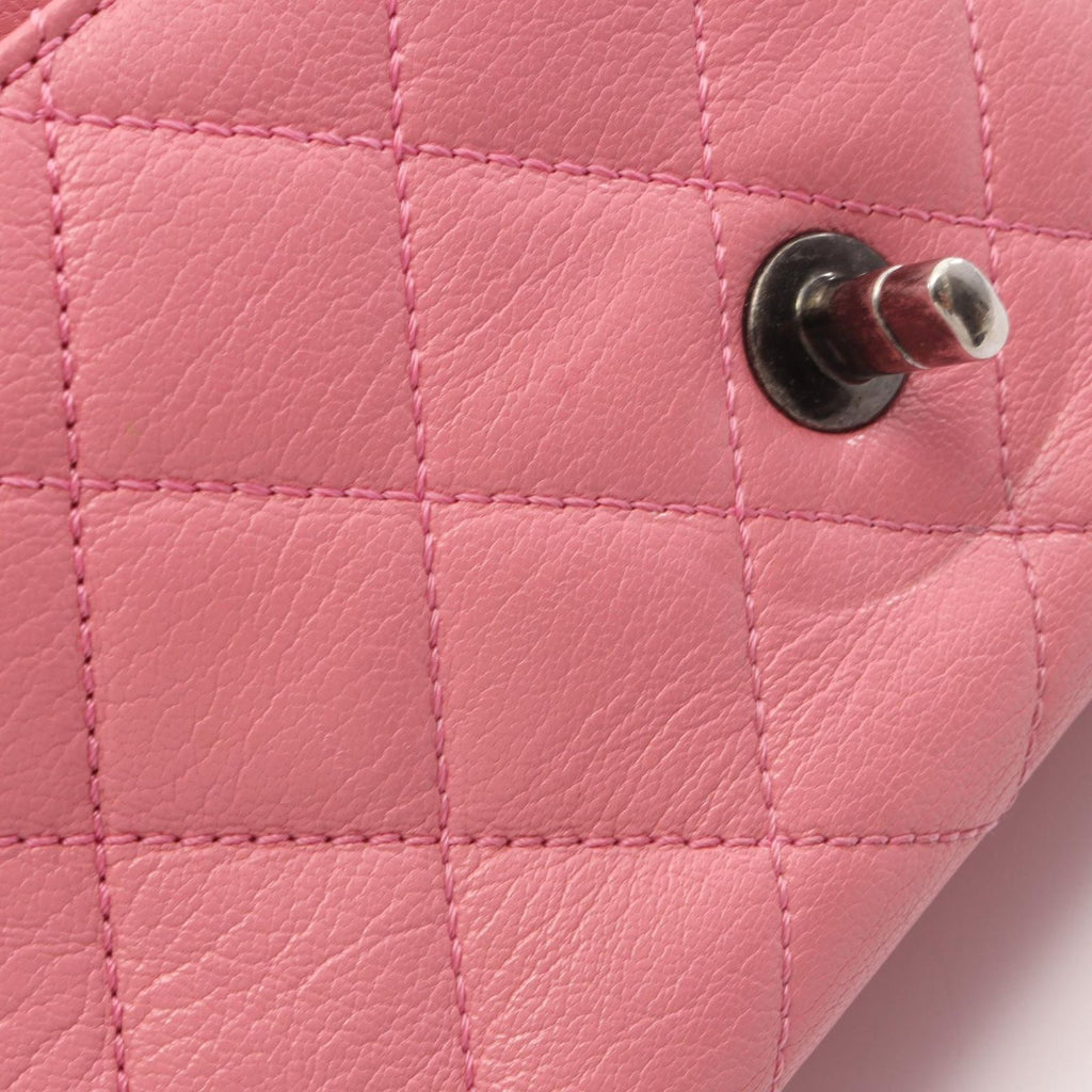 Chanel Shoulder Bag Quilted 2-Way Pink Leather Chain — view 7