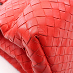 Bottega Veneta Intrecciato Small Rome 2-Way Red Leather Shoulder Bag — view 6