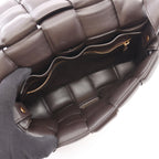 Bottega Veneta Shoulder Bag Padded Cassette Intrecciato Brown Leather — view 3