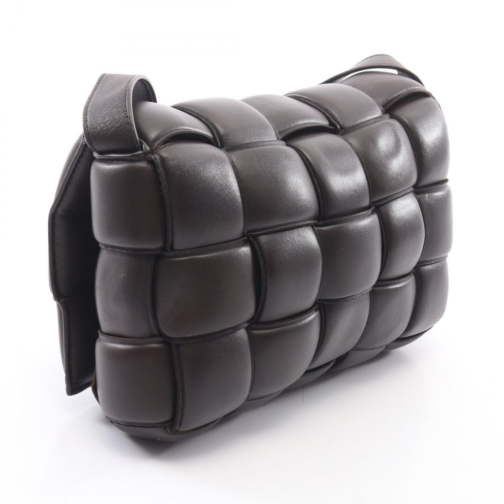 Bottega Veneta Shoulder Bag Padded Cassette Intrecciato Brown Leather — view 2