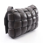 Bottega Veneta Shoulder Bag Padded Cassette Intrecciato Brown Leather — view 2