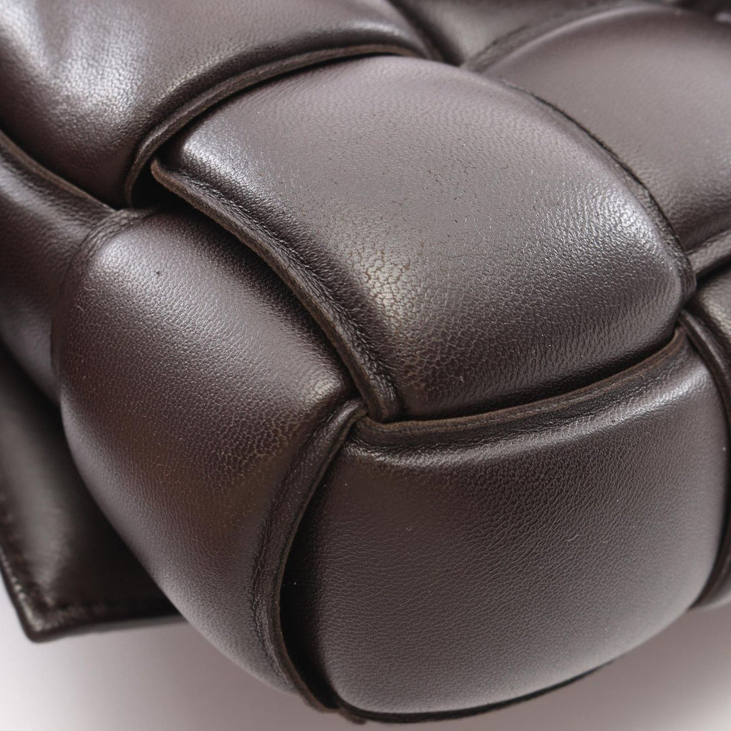 Bottega Veneta Shoulder Bag Padded Cassette Intrecciato Brown Leather — view 7