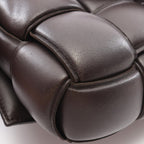 Bottega Veneta Shoulder Bag Padded Cassette Intrecciato Brown Leather — view 7