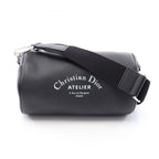 Dior Homme Shoulder Bag Atelier Roller Black Leather