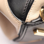 Loewe Handbag Puzzle Bag 2-Way Brown Beige Black Leather — view 8