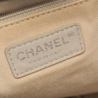 Chanel Tote Bag Deauville Dark Navy Leather Caviar Chain Shoulder Back — view 4