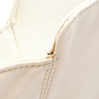 Chanel CC Logo Wood Like White Caviar Leather CC Bag — view 7