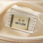 Chanel CC Logo Wood Like White Caviar Leather CC Bag — view 5