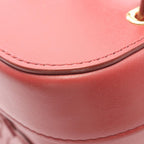 Celine Shoulder Bag Cuir Triomphe Small Box Rouge Leather — view 8
