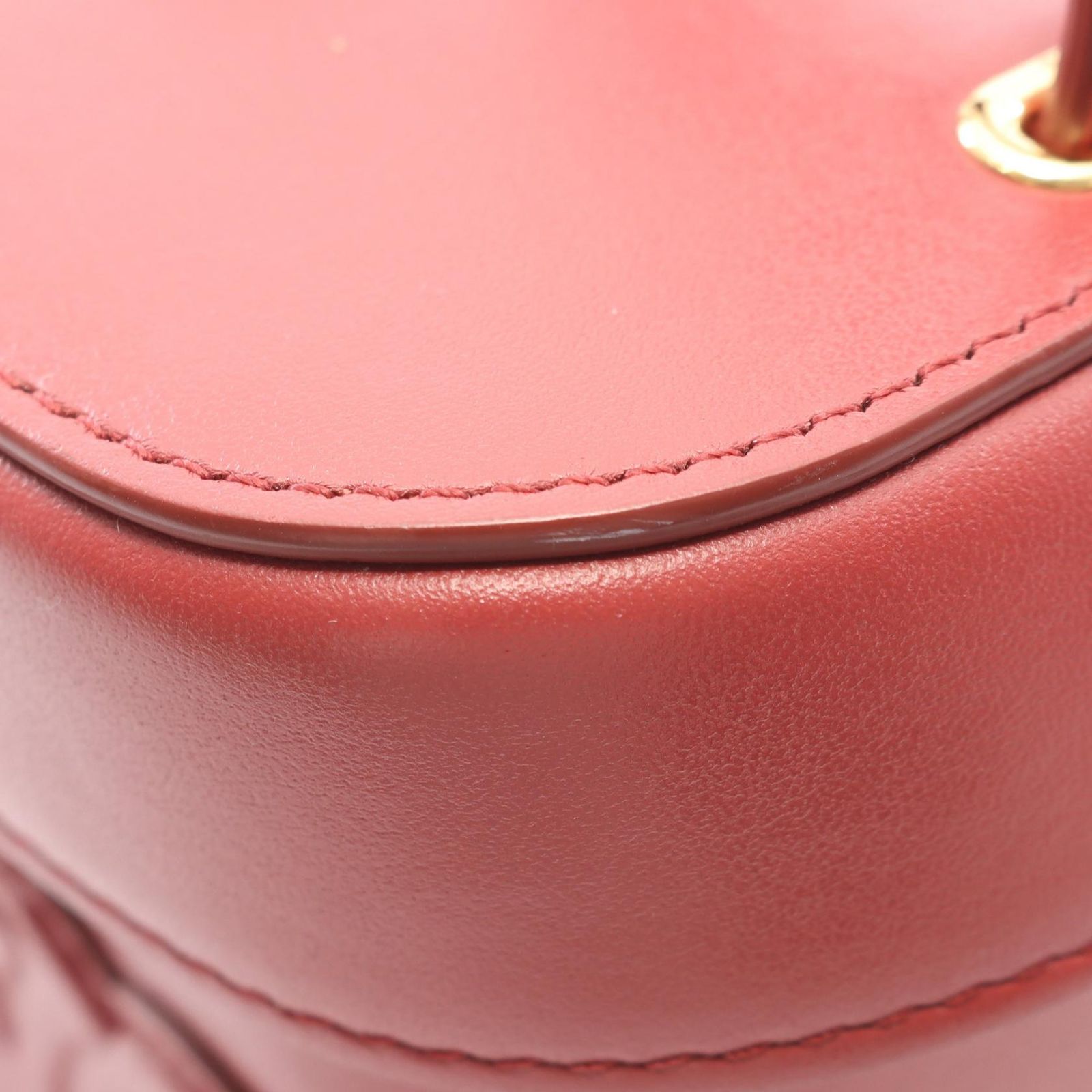 Celine Shoulder Bag Cuir Triomphe Small Box Rouge Leather — view 8
