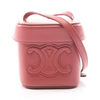 Celine Shoulder Bag Cuir Triomphe Small Box Rouge Leather