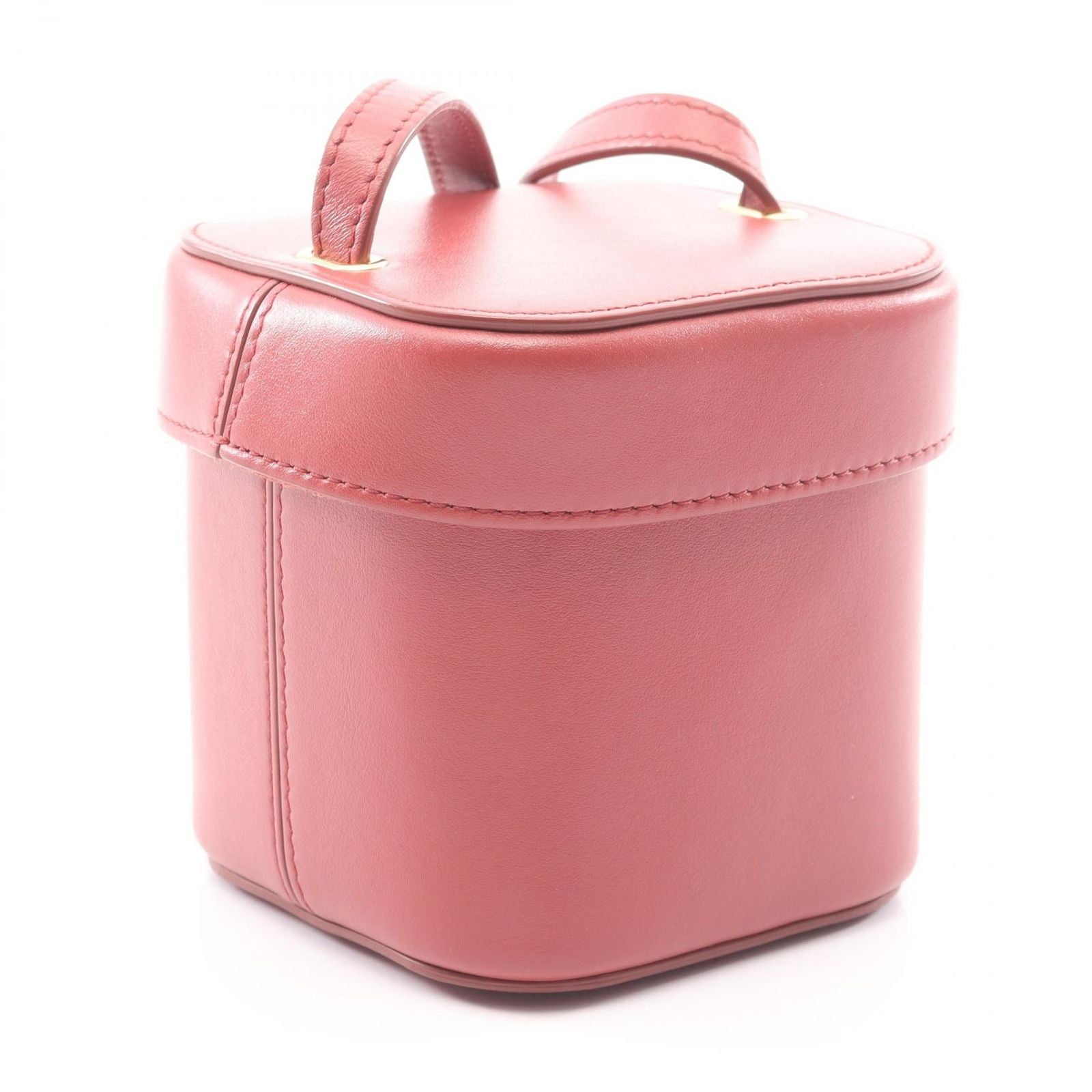 Celine Shoulder Bag Cuir Triomphe Small Box Rouge Leather — view 2