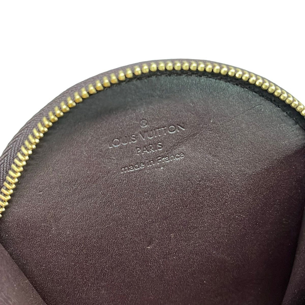 Louis Vuitton Coin Purse Monogram Vernis Port Monecruille Leather with Amarante — view 4