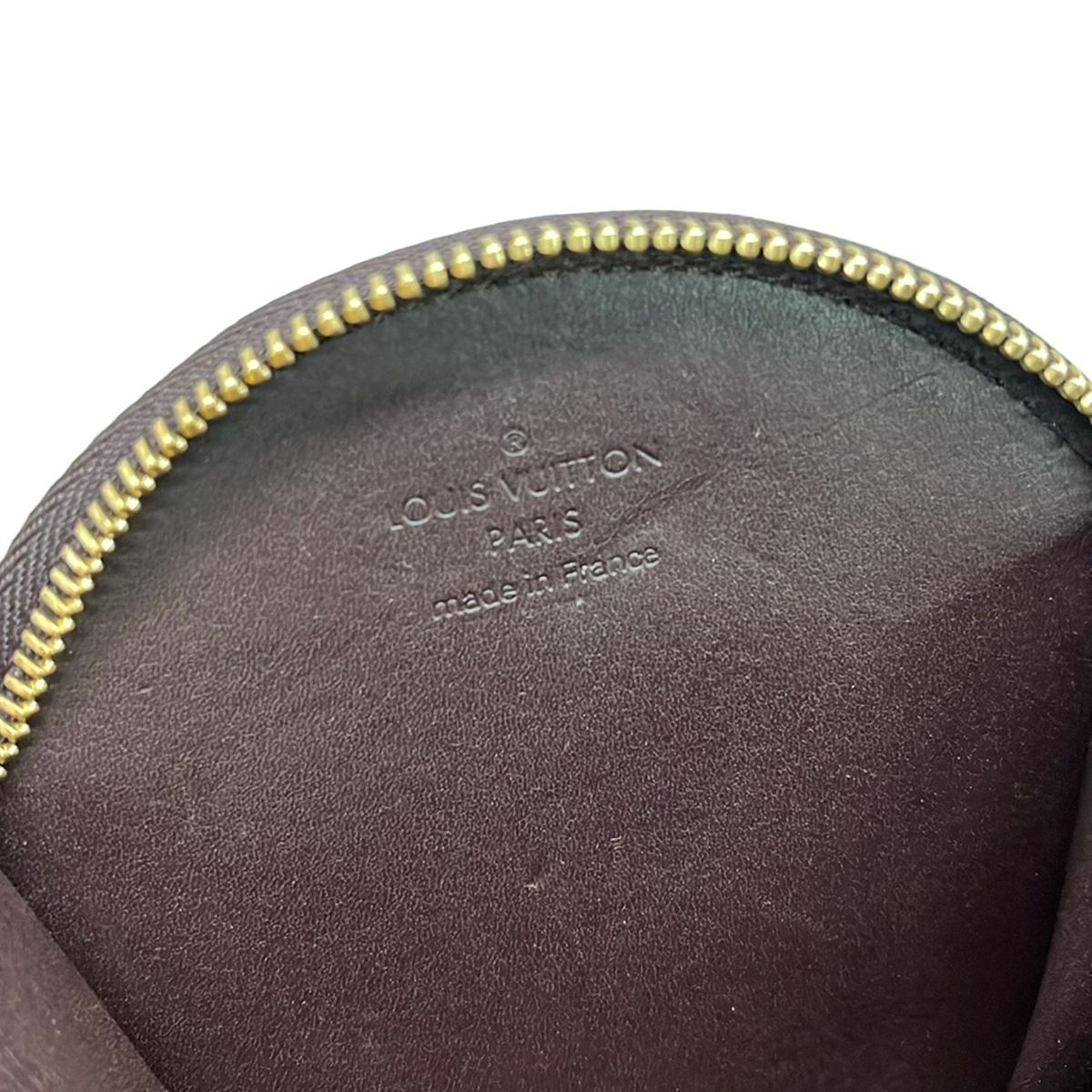 Louis Vuitton Coin Purse Monogram Vernis Port Monecruille Leather with Amarante — view 4