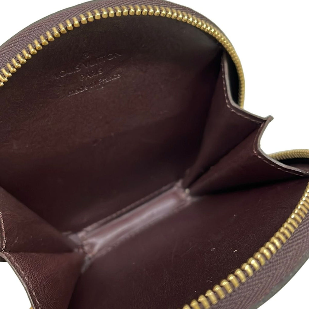 Louis Vuitton Coin Purse Monogram Vernis Port Monecruille Leather with Amarante — view 3