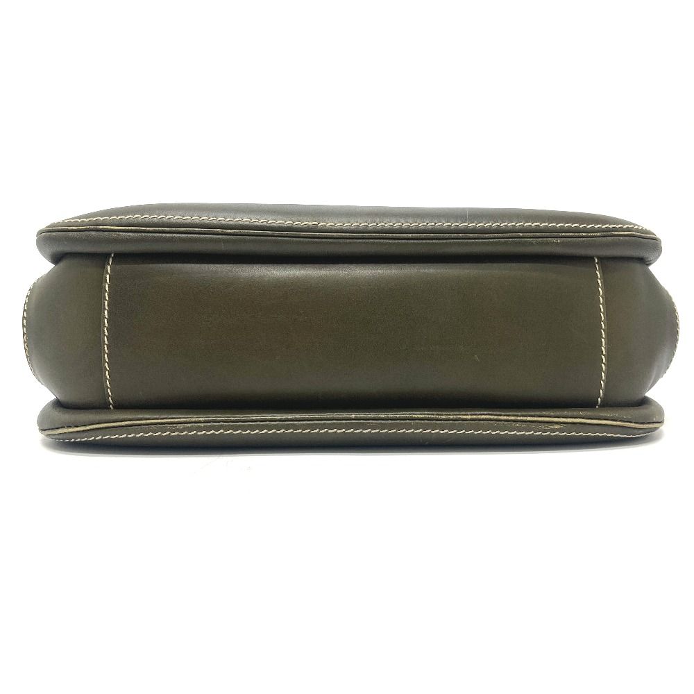 Gucci Turnlock Bamboo 000 406 Leather Khaki Handbag — view 5