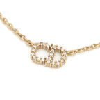 Dior Clair D Lune de Necklace White Crystal CD Signature Gold