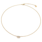 Dior Clair D Lune de Necklace White Crystal CD Signature Gold — view 2
