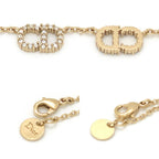 Dior Clair D Lune de Necklace White Crystal CD Signature Gold — view 6