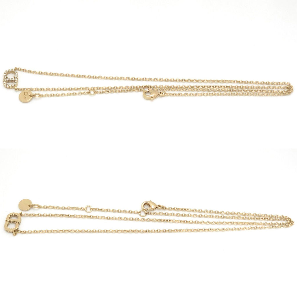 Dior Clair D Lune de Necklace White Crystal CD Signature Gold — view 4