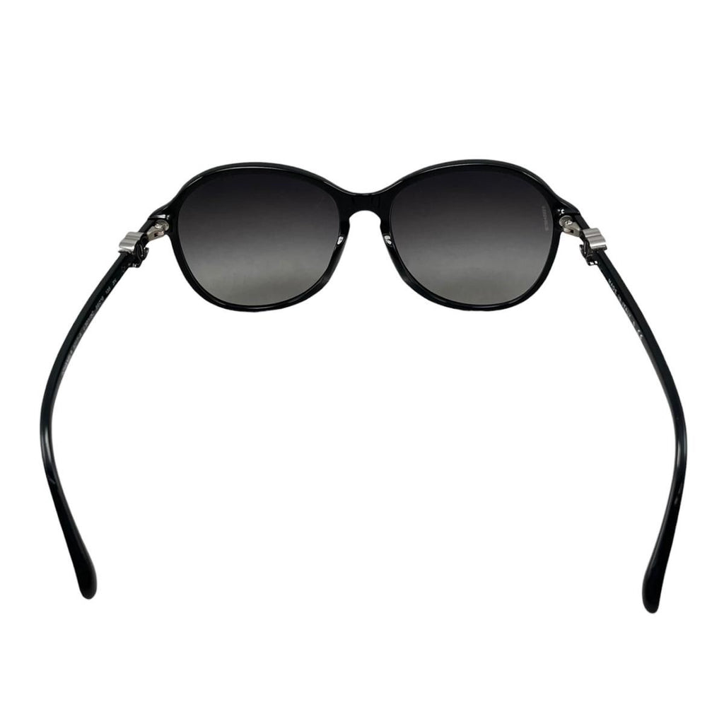 Chanel Sunglasses CC Logo Black Silver Eyewear — view 4