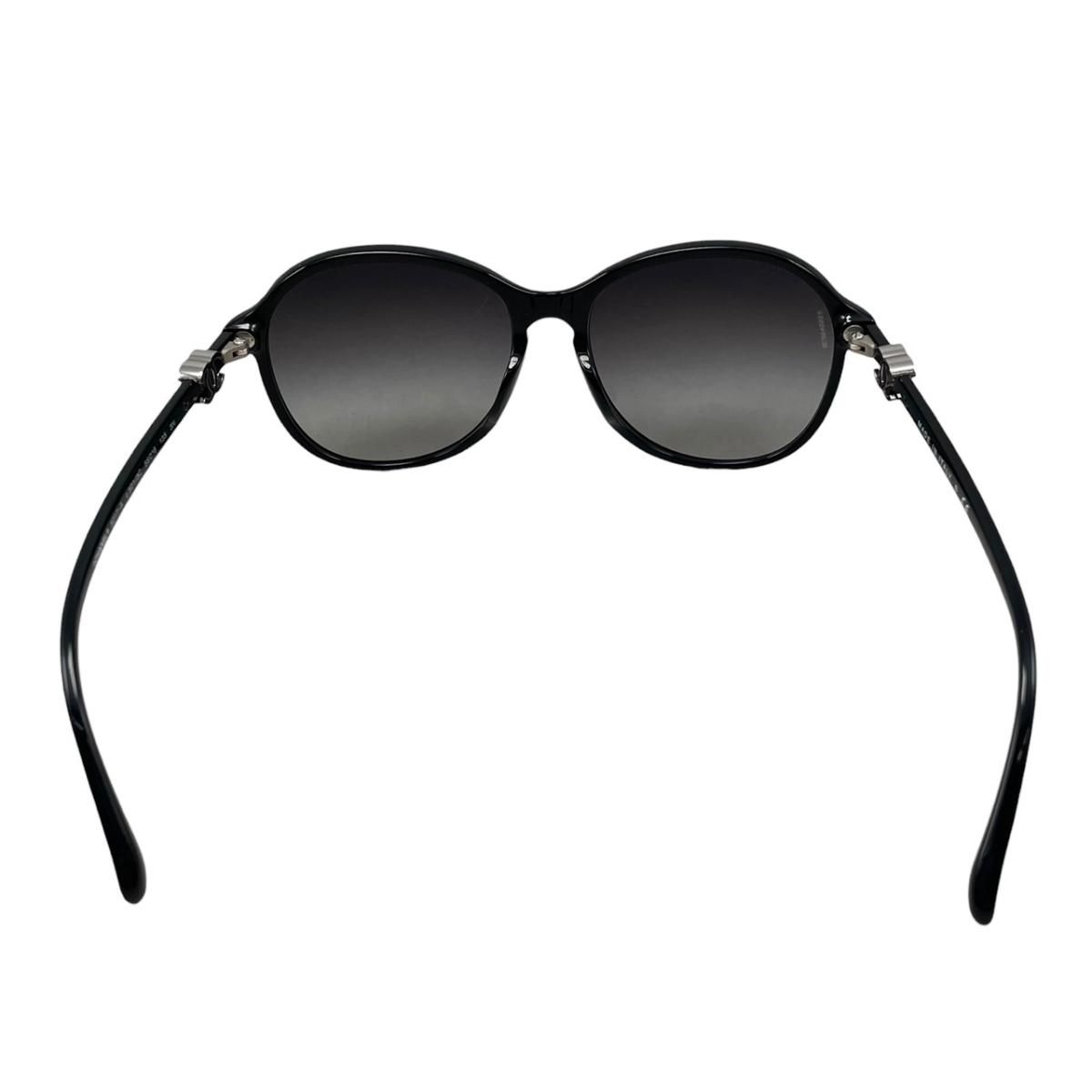 Chanel Sunglasses CC Logo Black Silver Eyewear — view 4