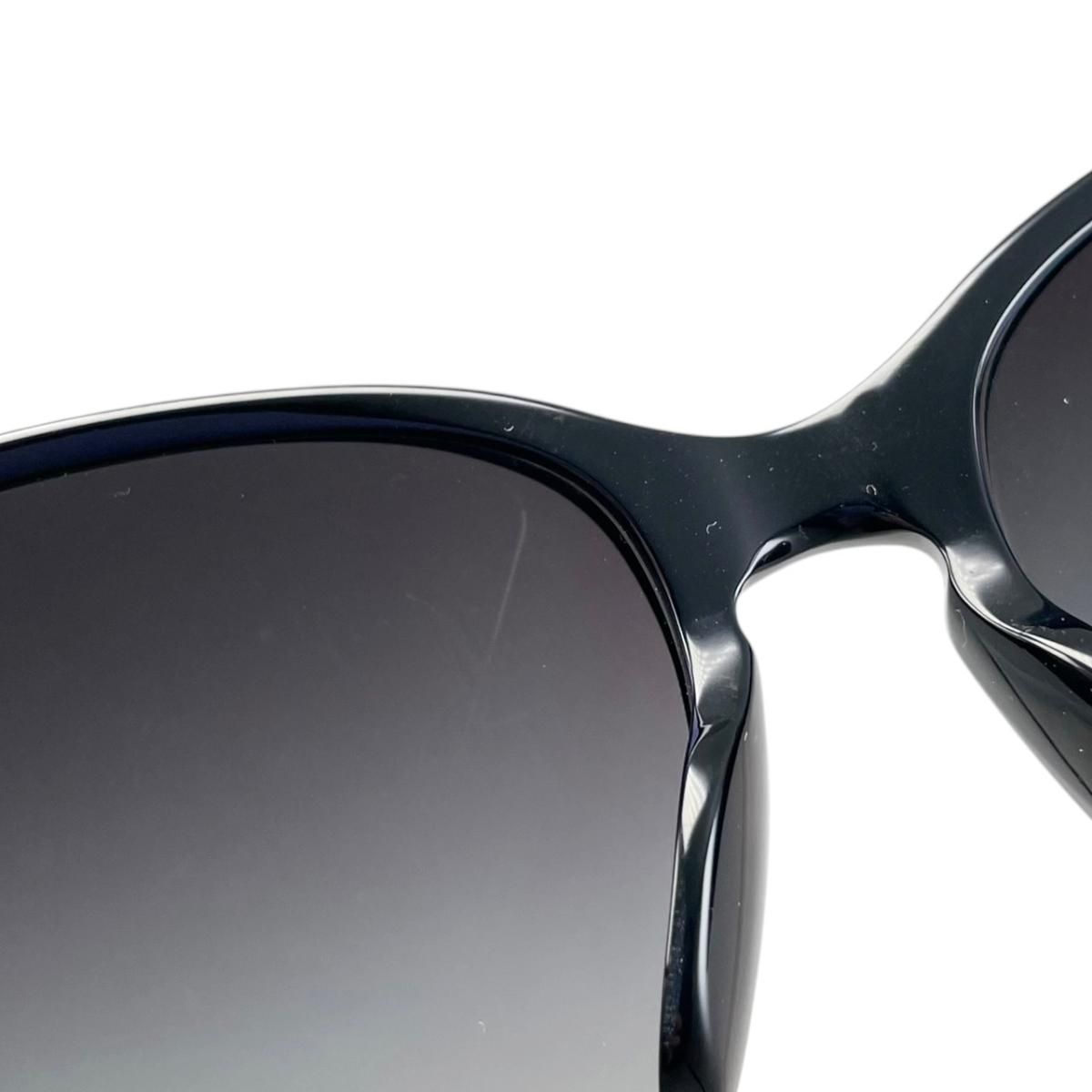 Chanel Sunglasses CC Logo Black Silver Eyewear — view 6