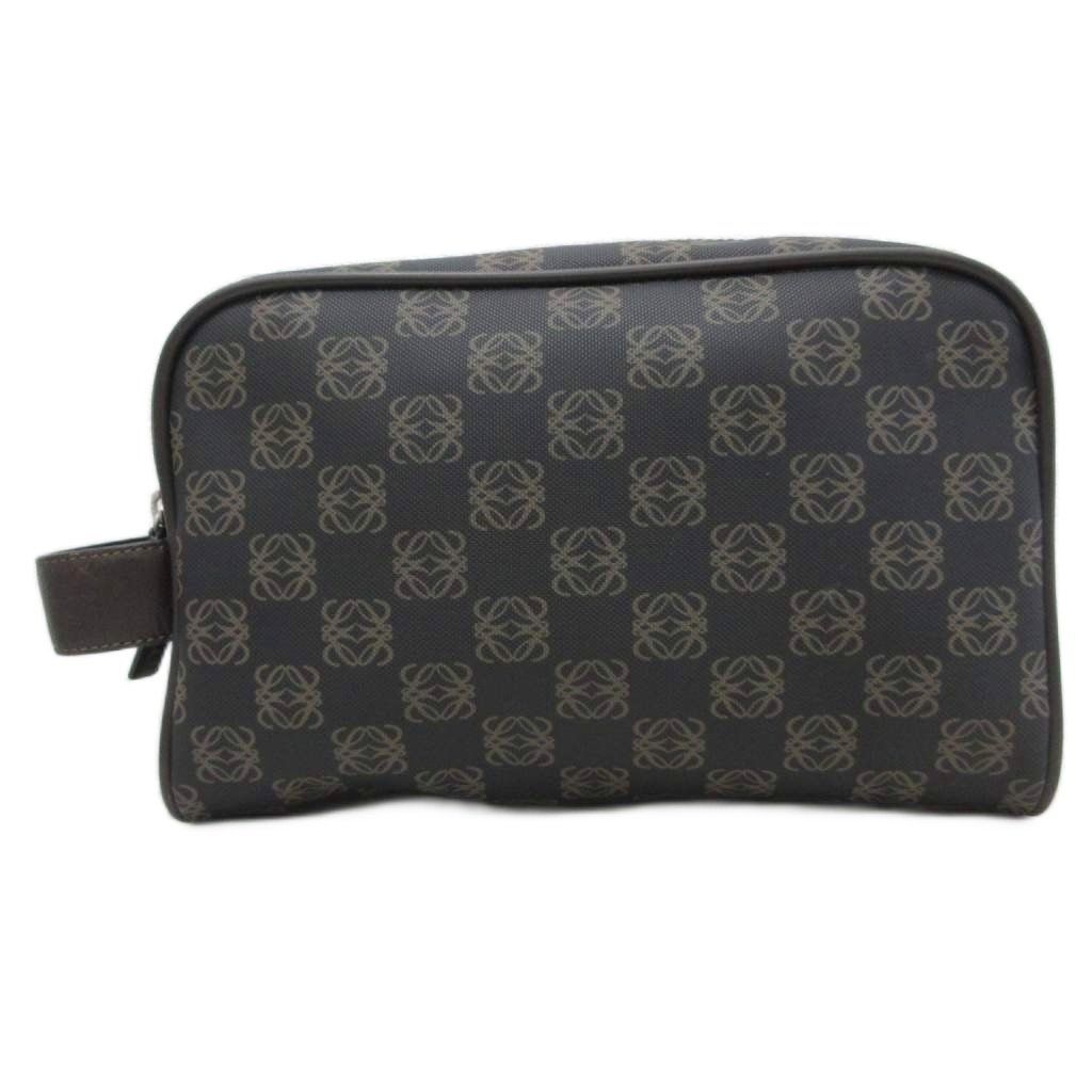 Loewe Anagram Clutch All Over Pattern Dark Gray — view 2