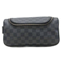 Louis Vuitton Toilet Pouch Damier Graphite Clutch All Over Pattern Black Gray
