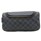 Louis Vuitton Toilet Pouch Damier Graphite Clutch All Over Pattern Black Gray