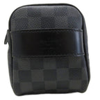 Louis Vuitton Toilet Pouch Damier Graphite Clutch All Over Pattern Black Gray — view 4