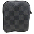 Louis Vuitton Toilet Pouch Damier Graphite Clutch All Over Pattern Black Gray — view 3