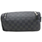 Louis Vuitton Toilet Pouch Damier Graphite Clutch All Over Pattern Black Gray — view 2