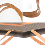 Celine Macadam Shoulder Tote Bag Brown Leather — view 8
