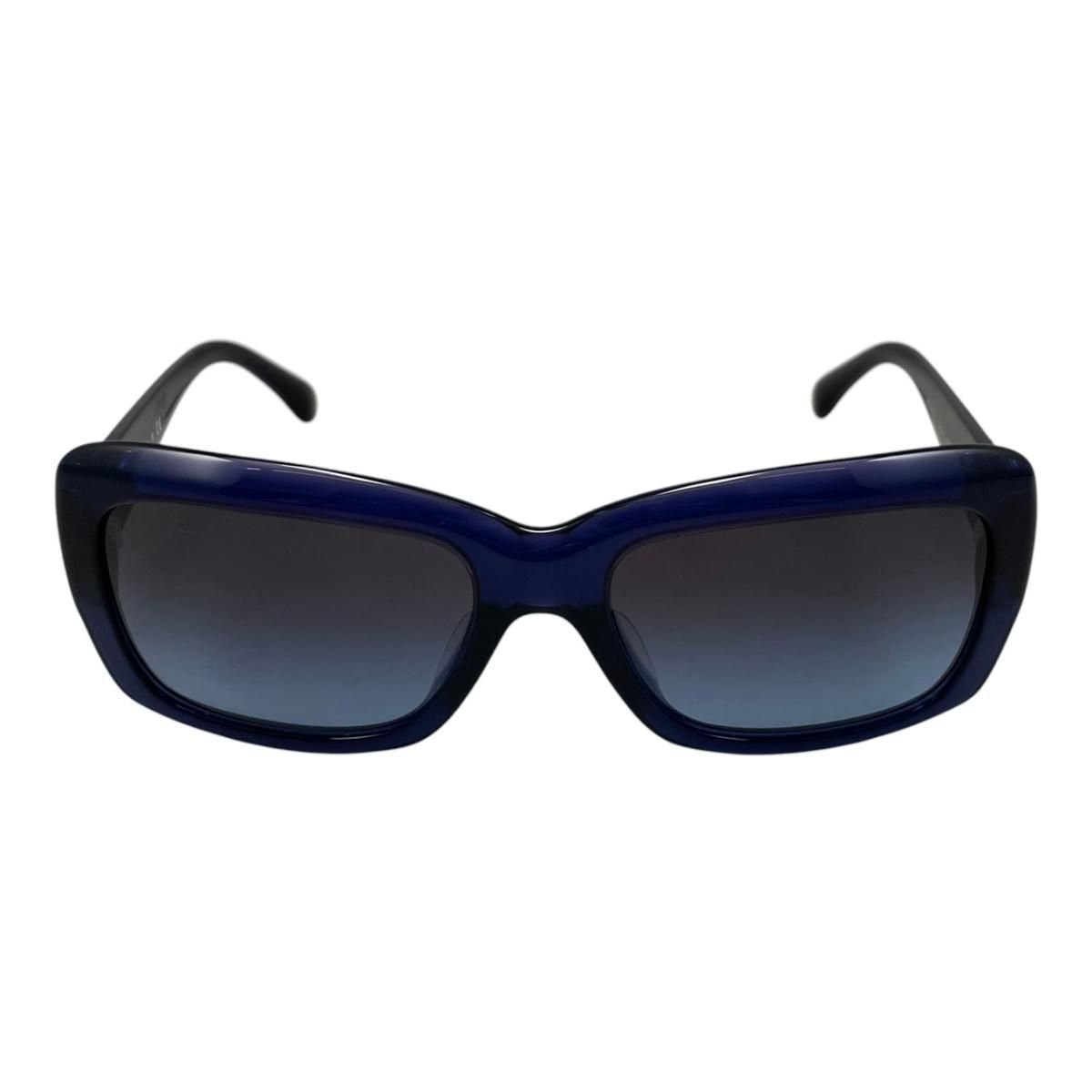 Chanel Sunglasses Camellia CC Logo Navy Blue Eyewear — view 3