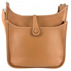 Hermes For Shoulder Bag Evelyne PM 3 Crossbody Leather Brown Silver Vintage — view 2