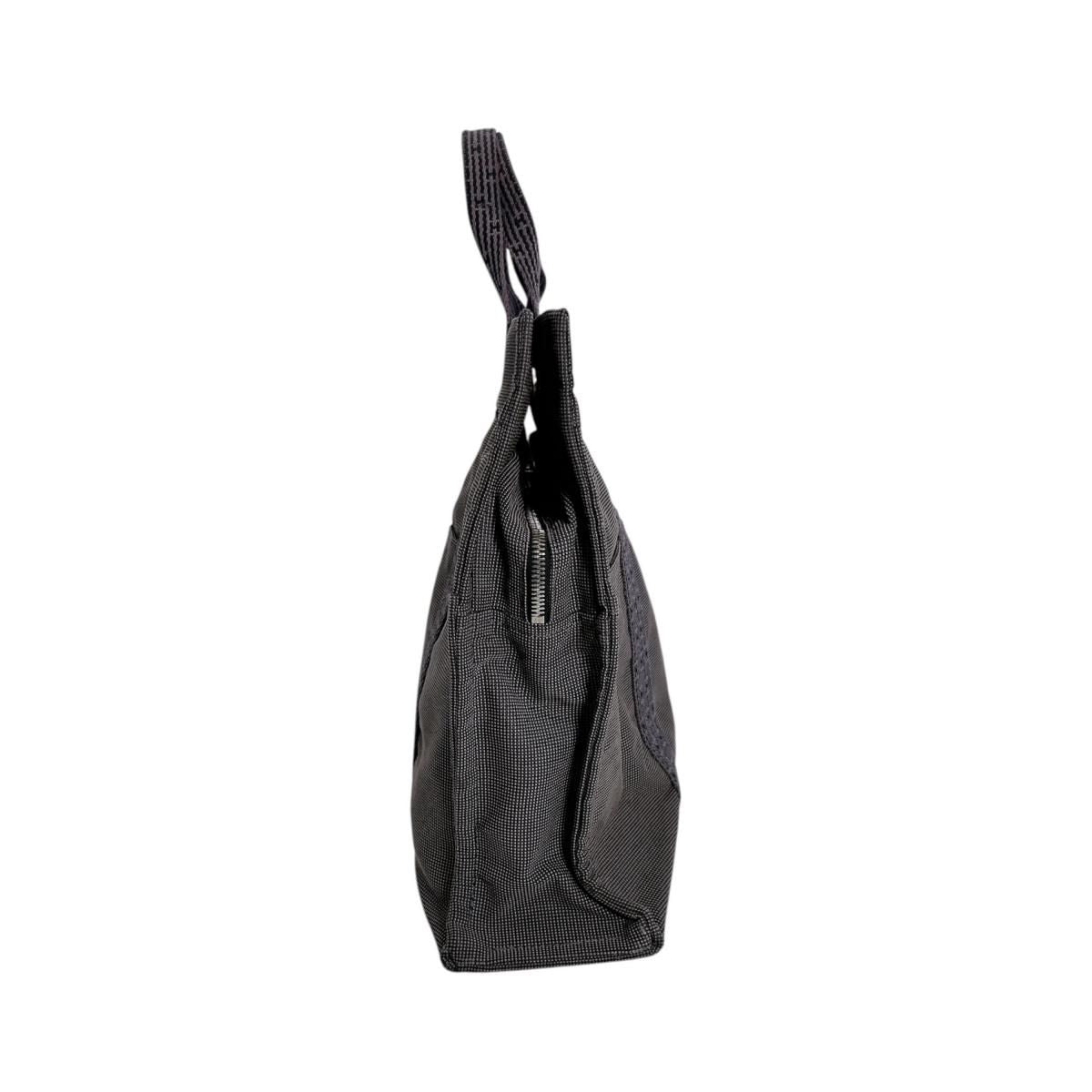 Hermes M Canvas Handbag Her Line MM Tote Gray — view 3