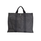 Hermes M Canvas Handbag Her Line MM Tote Gray